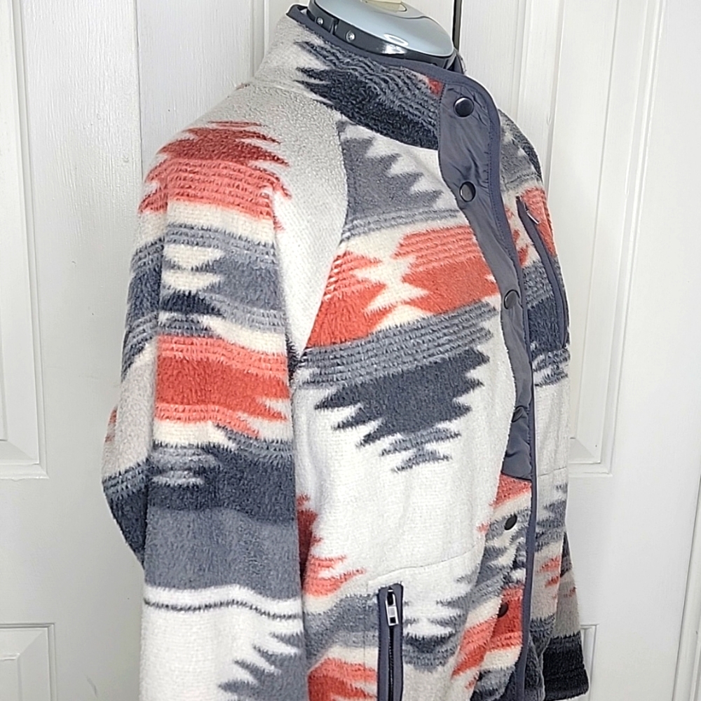 Thread & Supply Braxton Aztec Print Fleece Jacket… - image 4